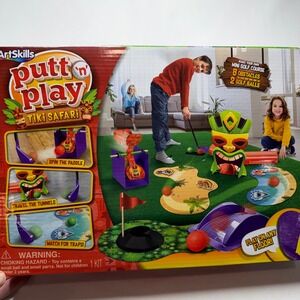 ArtSkills Mini Golf Course for Kids Putt N Play Tiki Safari Indoor
